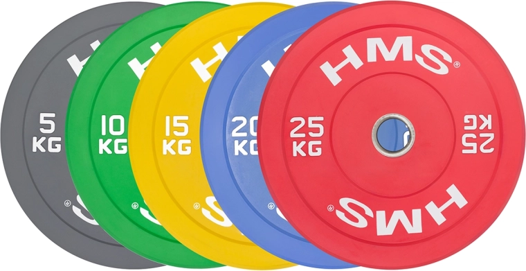 Цветен бъмпър диск HMS 5 кг