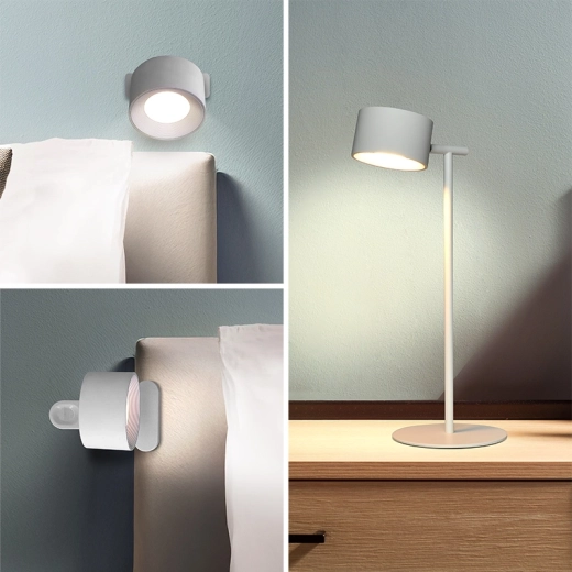 3-in-1 use: stand, clip and wall mount