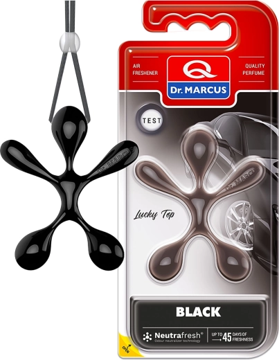 Dr. Marcus Lucky Top Black car air freshener