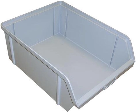 Скосена складова кутия 150 × 100 × 70 mm, 3 kg, сива, пластмаса