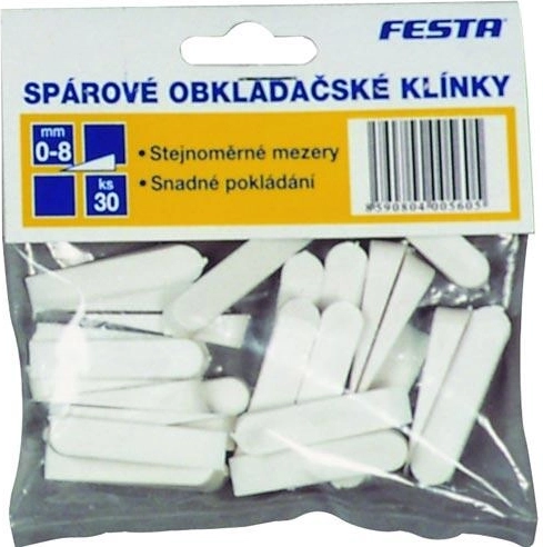 Пластмасови клинчета за плочки 0–4 мм, 100 бр. FESTA