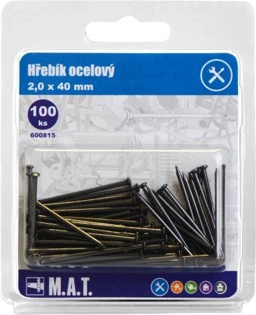 Steel nails 40 × 2.0 mm (100 pcs)