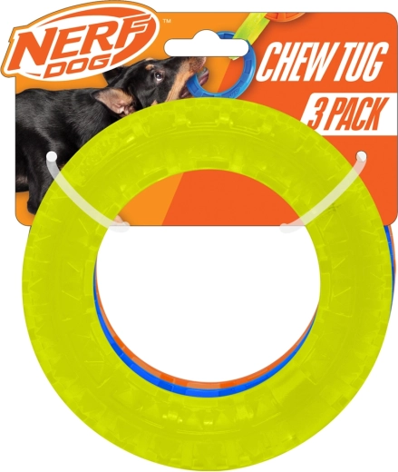 Nerf Dog set of transparent spiky fetch rings 12.5 cm (3 pcs)
