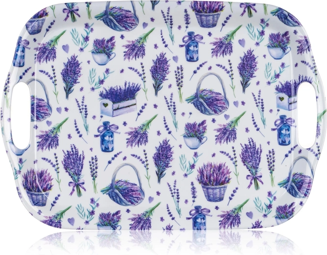 Меламинова поднос за сервиране с дръжки 36 × 25,5 см NEW LAVENDER