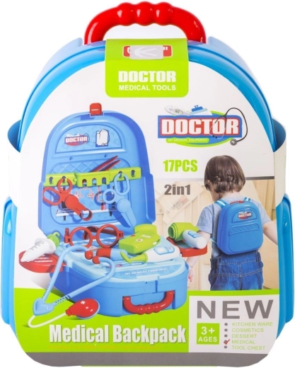 Children's doctor set in a practical backpack - 1 piece