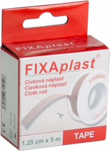 Fixaplast textile tape on a roll 1.25 cm x 5 m