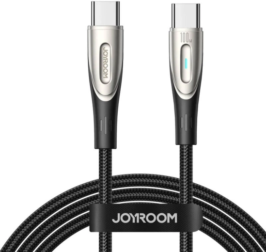 Кабел Joyroom star-light USB‑C към USB‑C 100 W 1,2 m черен