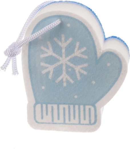 Dishwashing sponge in glove shape – Snowflake