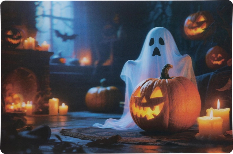 Подложка за хранене Halloween от полипропилен 42 × 28 см, микс декори - 1 бр.
