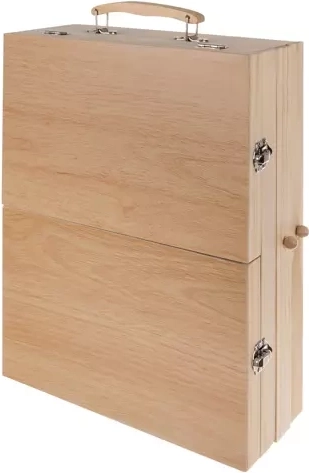 Integrated easel for comfortable painting