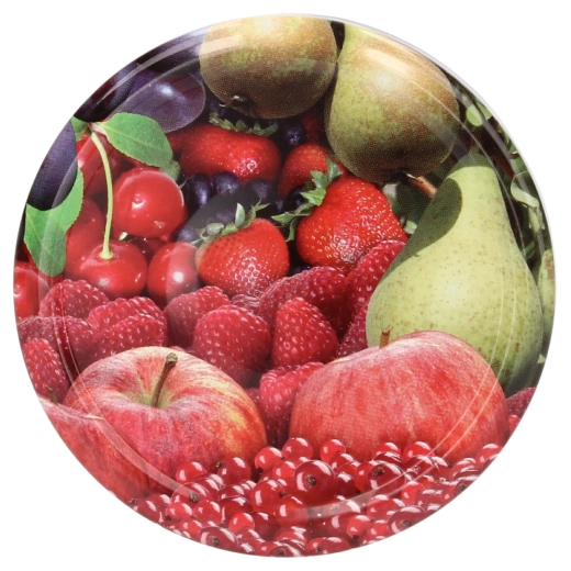 Canning lids 82 mm with fruit motif, 6 lugs – pack of 660 pcs