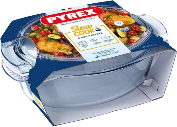 Oval roaster with lid PYREX 5.8 l – glass