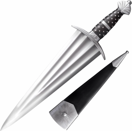 Cold Steel cinquedea колекционерски меч 36,8 см, палисандрово дърво и кожена кания