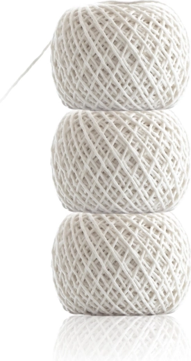 Cotton twine white – set of 3 pcs