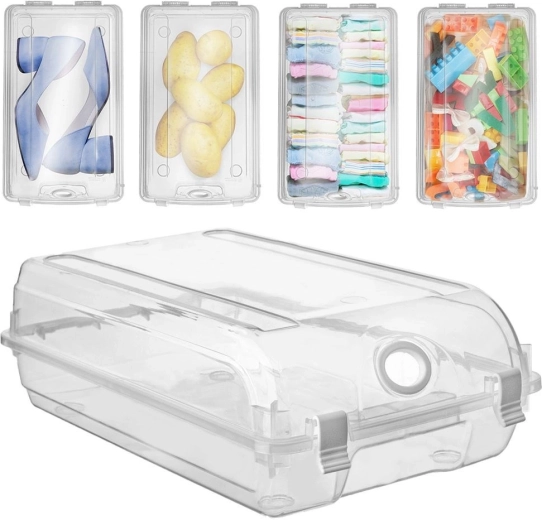 Lockable transparent shoe box 33 × 19 × 10 cm