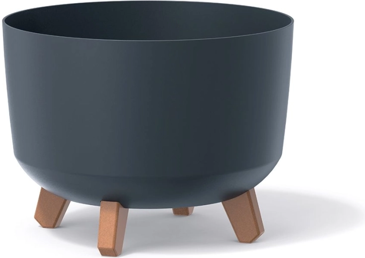 Gracia Planter 34 cm Anthracite with Legs