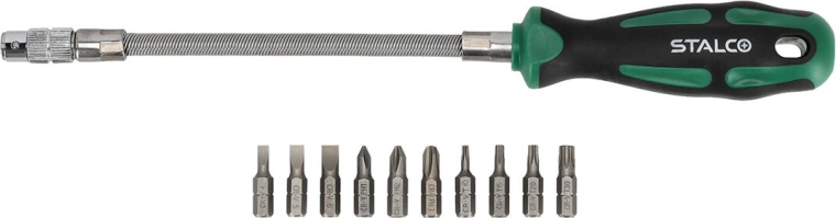 Flexible screwdriver set 12-piece STALCO