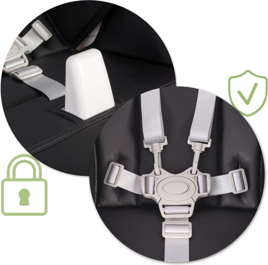 Maximum safety with 5-point harness