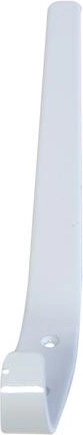 Large wall-mounted hook 75 × 120 mm, white, set of 5 pcs