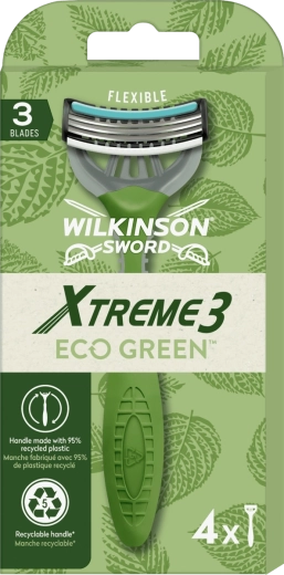 Wilkinson Sword Xtreme3 Eco Green еднократни самобръсначки 4 бр.