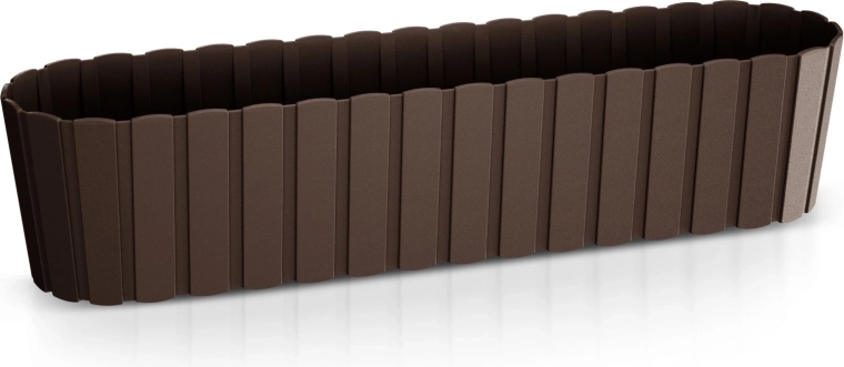 Plastic Planter Box Boardee Case 58.7 cm Brown