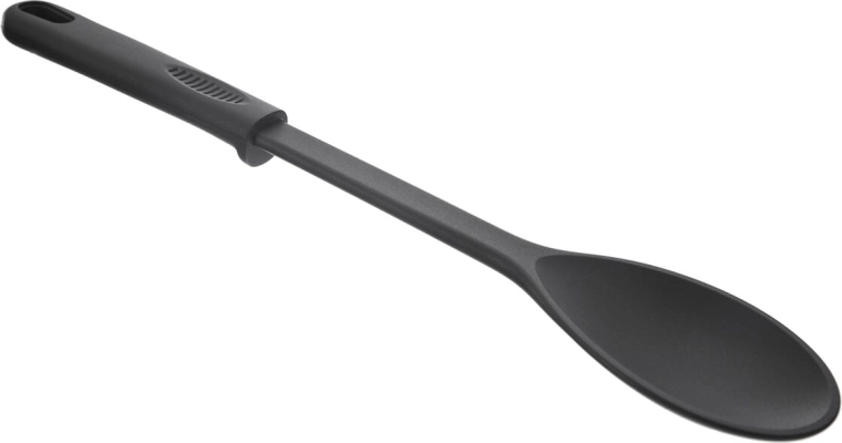 Durable plastic design that is gentle on cookware
