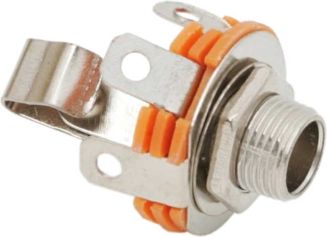 Panel-Mount Mono Jack Socket 6.3 mm with Switch