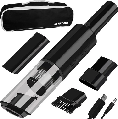 Cordless handheld car vacuum cleaner 120 W with HEPA filter