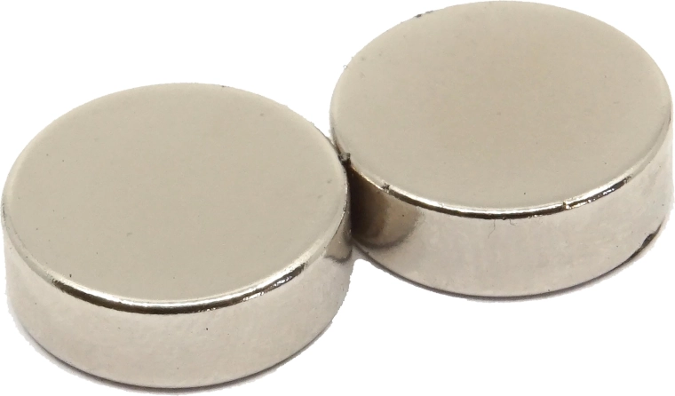Neodymium cylinder 15 × 5 mm (2 pcs)
