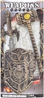 Knight set with sword, shield and mace for children