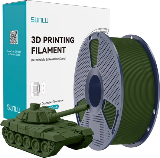 Sunlu PLA+ високоскоростен филамент 1,75 mm – маслинен