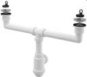 Trap for double sink 70 mm, waste 50/40
