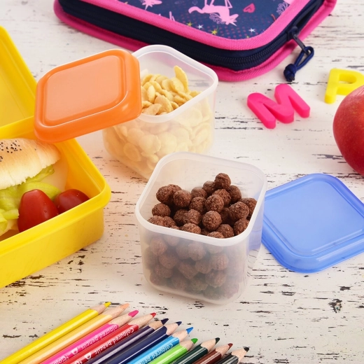 Colored lids in assorted colors