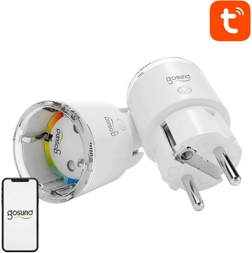 Smart Wi‑Fi Socket GOSUND EP2, set of 2 pcs, 10 A, TUYA