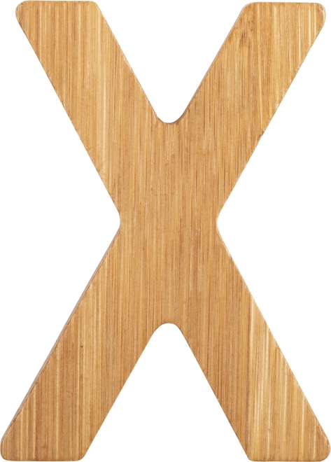 Small Foot bamboo letter X