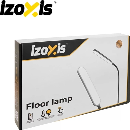 Стояща LED лампа Izoxis 180 см, черна, с дистанционно управление