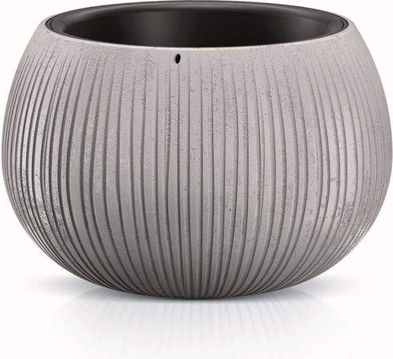 Planter Beton Bowl with Insert 37 cm – gray