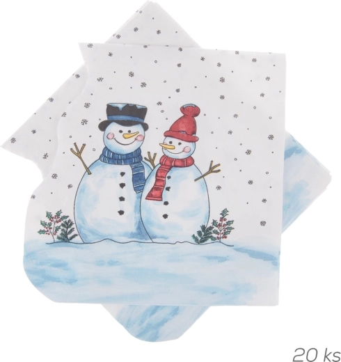 Snowman Paper Napkins 33 × 33 cm (20 pcs)