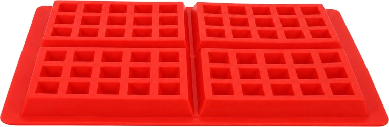 4 waffles at once in one mold