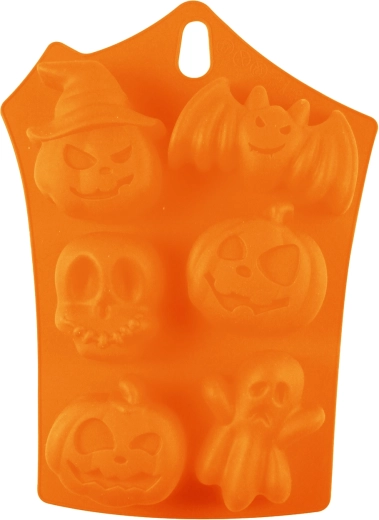TORO Halloween silicone muffin mold, 6 designs, 23 × 17 cm