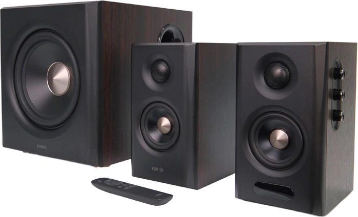 Edifier S355DB 2.1 speakers with wireless subwoofer (brown)