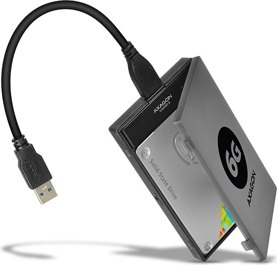 Адаптер AXAGON SlimPort 6 USB 3.0 към SATA 6G за бързо свързване на 2.5" SSD/HDD
