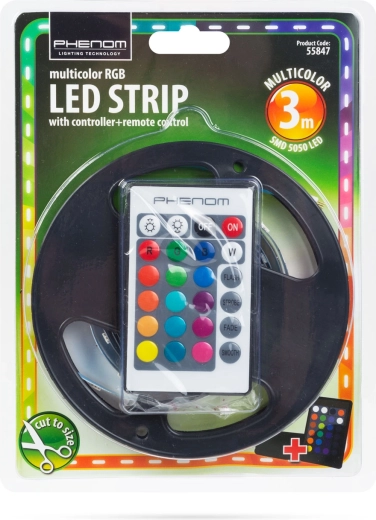 Colourful RGB lighting with remote control