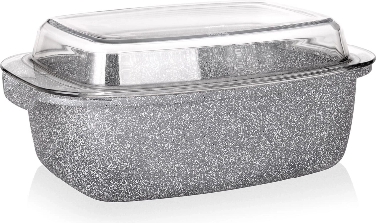 Roasting Pan with Lid GRANITE 5.7 l, 32.5 × 21 × 11 cm