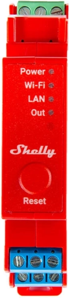 Shelly Pro 1PM measuring relay for DIN rail with WiFi/LAN
