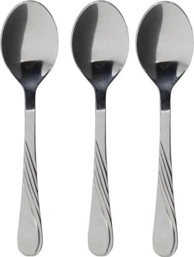 CELESTRA stainless steel moka spoons, set of 3