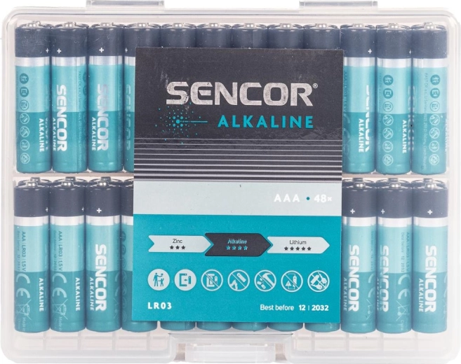 Алкална батерия Sencor AAA LR03 - 1 брой