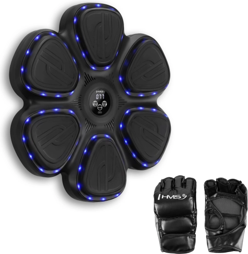 Електронна боксова мишена HMS с LED и Bluetooth, включително ръкавици
