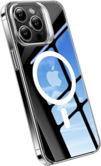 TORRAS UPRO Lstand Clear‑Mag case for iPhone 15 transparent