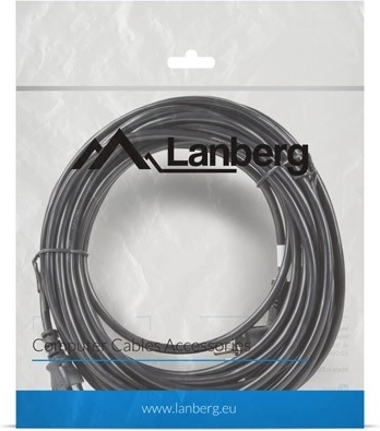 Захранващ кабел LANBERG CEE 7/7 – IEC 320 C13, VDE, 10 m, черен